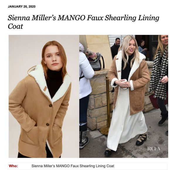 Mango Jackets & Blazers - Mango Faux Shearling Coat